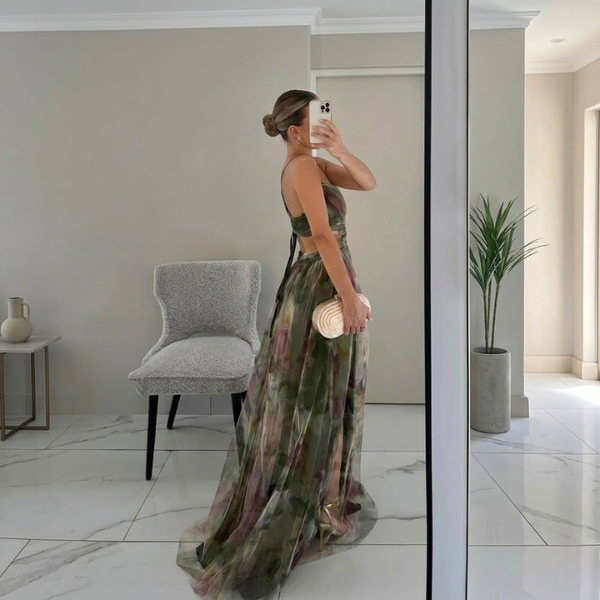 Valérie Sunset Flow Maxi Dress