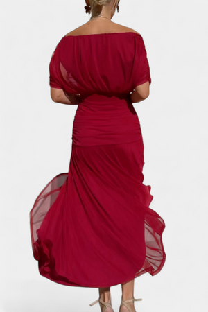 Amélie Blossom Heart-Neck Maxi Dress