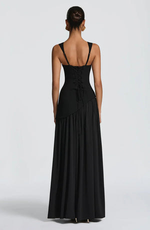 Zafira Sculpt Slit Maxi Dress