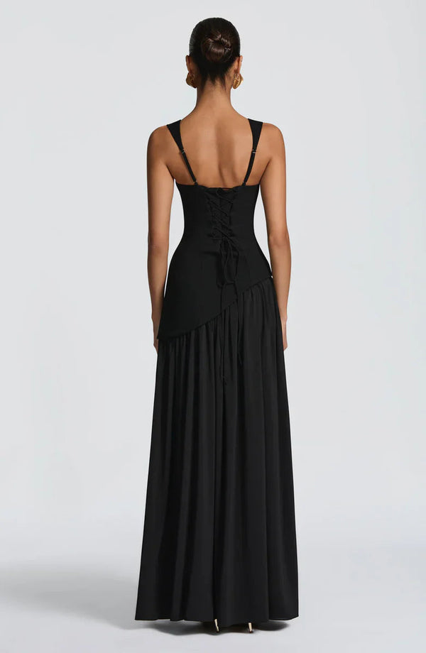 Zafira Sculpt Slit Maxi Dress