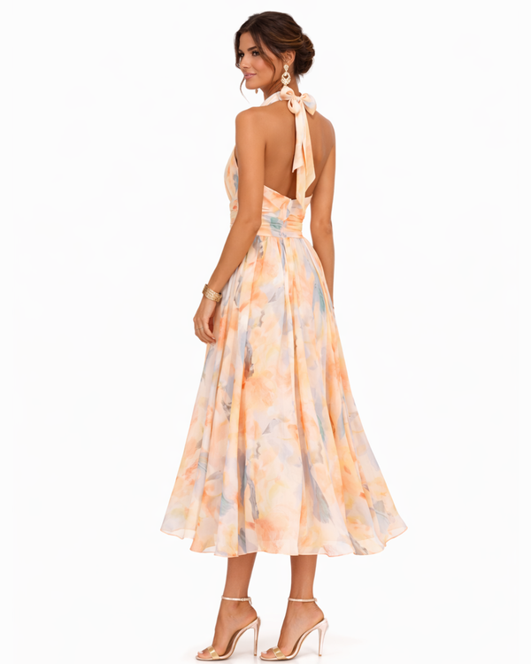 Elira Sunset Halter Maxi Dress