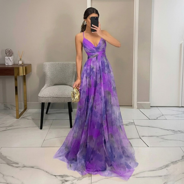 Valérie Sunset Flow Maxi Dress