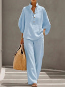 Marina Soft Linen Two-Piece Set