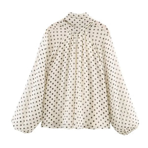 Colette Polka Tie Blouse