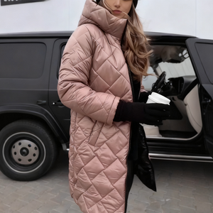 Aurélie Quilted Long Coat