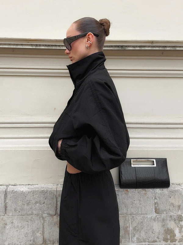 Erica | Women's Tricot Funnel Neck Windbreaker