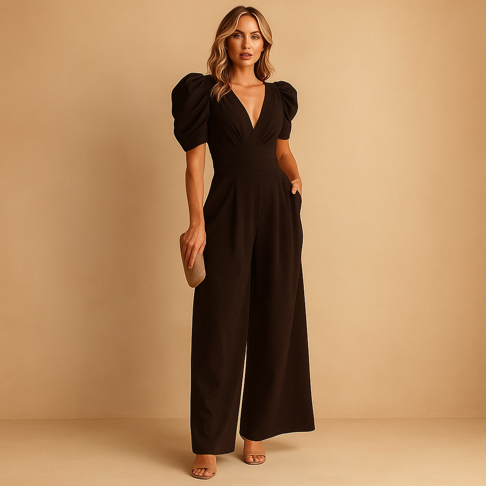 Celeste | Women's Tailored Wide Leg Elegant Formal Jumpsuit