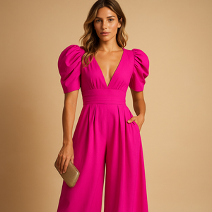 Celeste | Women's Tailored Wide Leg Elegant Formal Jumpsuit