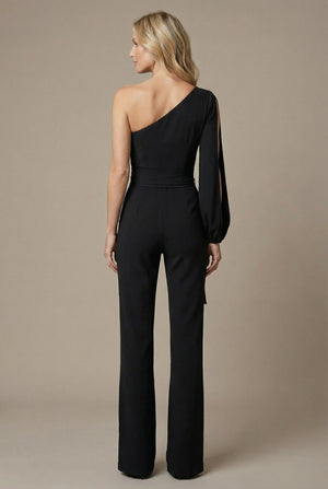 Margot | Women's Open Sleeve Wide Leg Party Jumpsuit