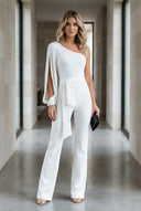 Margot | Women's Open Sleeve Wide Leg Party Jumpsuit