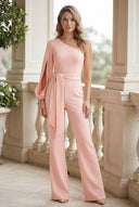 Margot | Women's Open Sleeve Wide Leg Party Jumpsuit