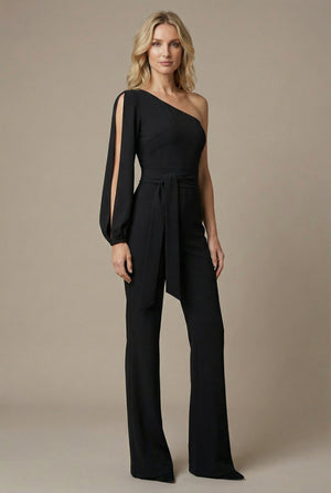 Margot | Women's Open Sleeve Wide Leg Party Jumpsuit
