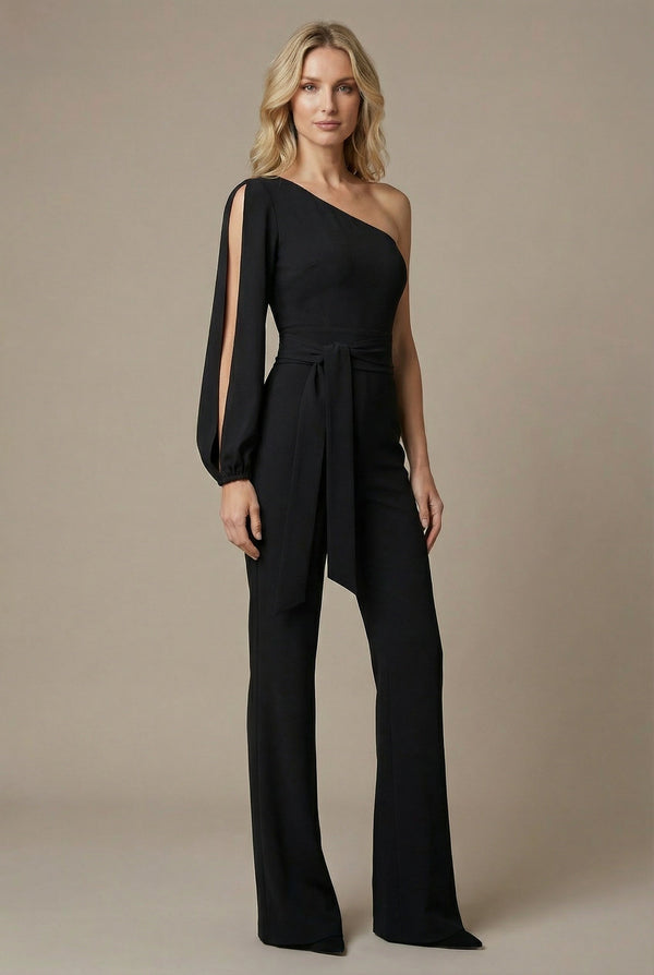 Margot | Women's Open Sleeve Wide Leg Party Jumpsuit