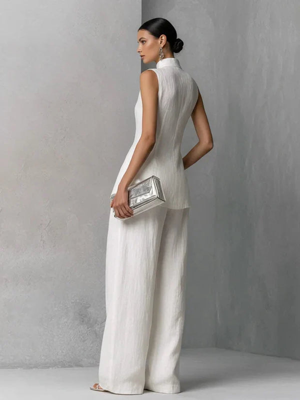 Solène Linen Wide Leg Set