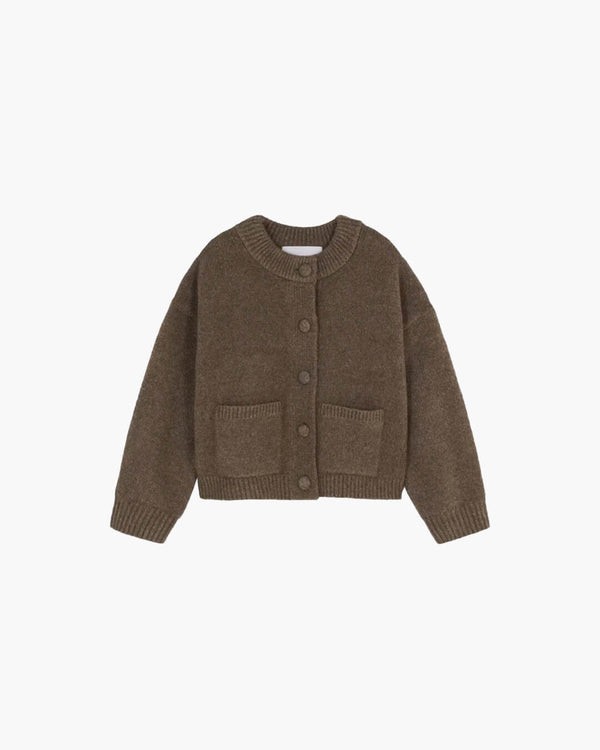 Nessa | Women's Chunky Knit Deep V-Neck Open-Front Cardigan