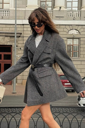 Anna | Women's Structured Tweed Coat