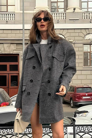 Anna | Women's Structured Tweed Coat