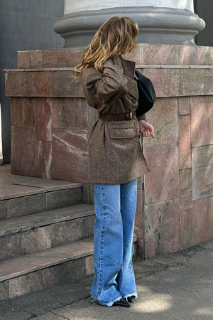 Anna | Women's Structured Tweed Coat