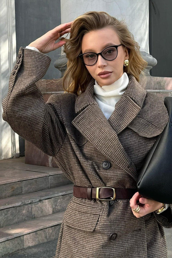 Anna | Women's Structured Tweed Coat