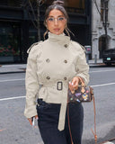 Teresa | Women's British Belted Trench Coat