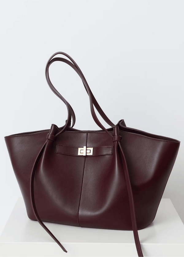 Joëlle Structured Vegan Leather Shopper Bag