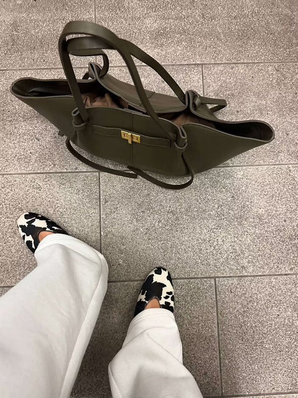 Joëlle Structured Vegan Leather Shopper Bag