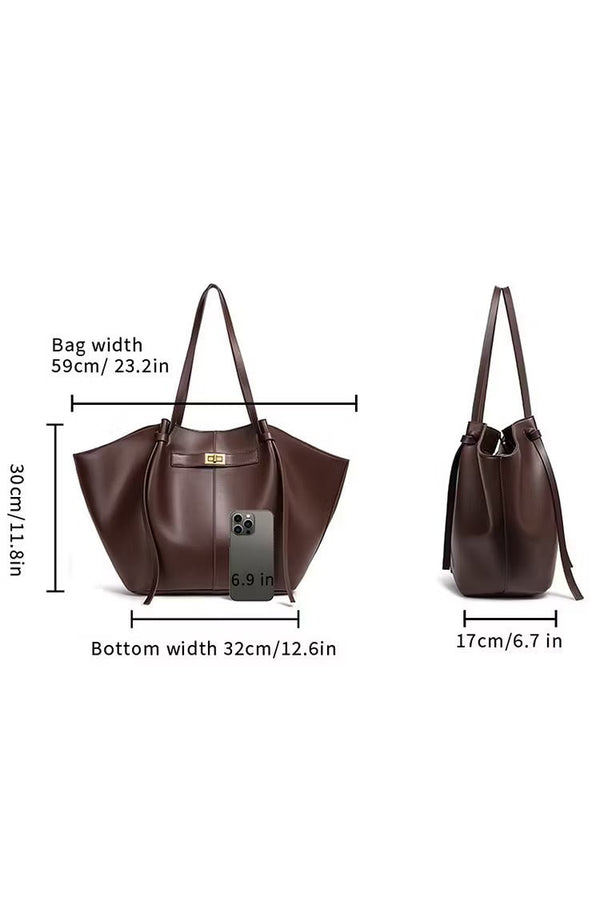 Joëlle Structured Vegan Leather Shopper Bag