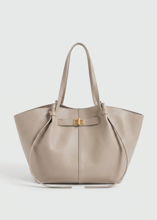 Joëlle Structured Vegan Leather Shopper Bag