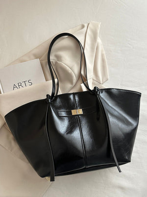 Joëlle Structured Vegan Leather Shopper Bag