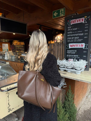 Joëlle Structured Vegan Leather Shopper Bag
