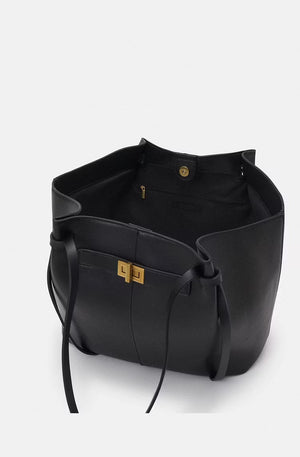 Joëlle Structured Vegan Leather Shopper Bag