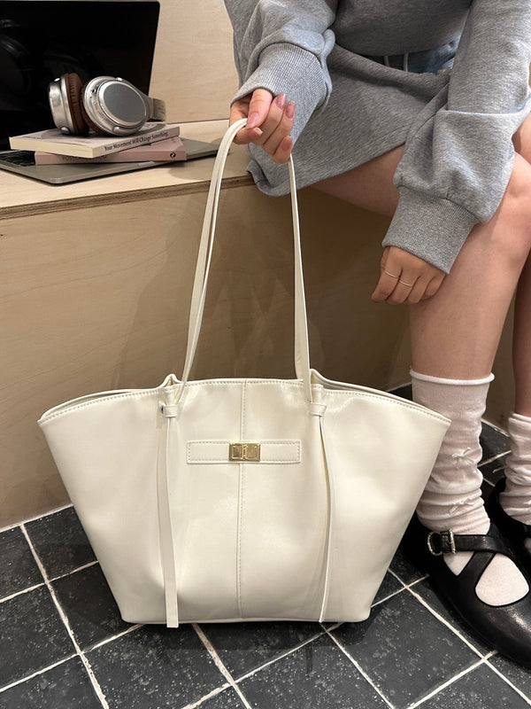 Joëlle Structured Vegan Leather Shopper Bag