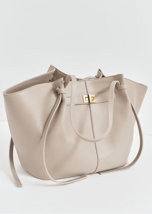 Joëlle Structured Vegan Leather Shopper Bag