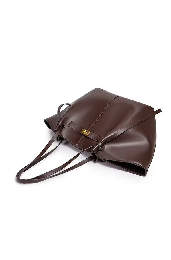 Joëlle Structured Vegan Leather Shopper Bag