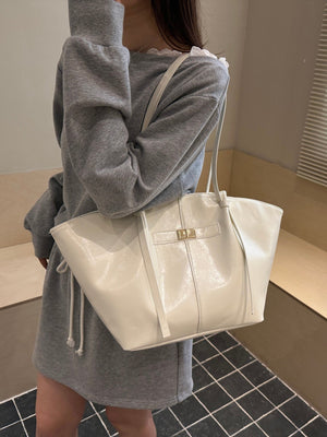 Joëlle Structured Vegan Leather Shopper Bag