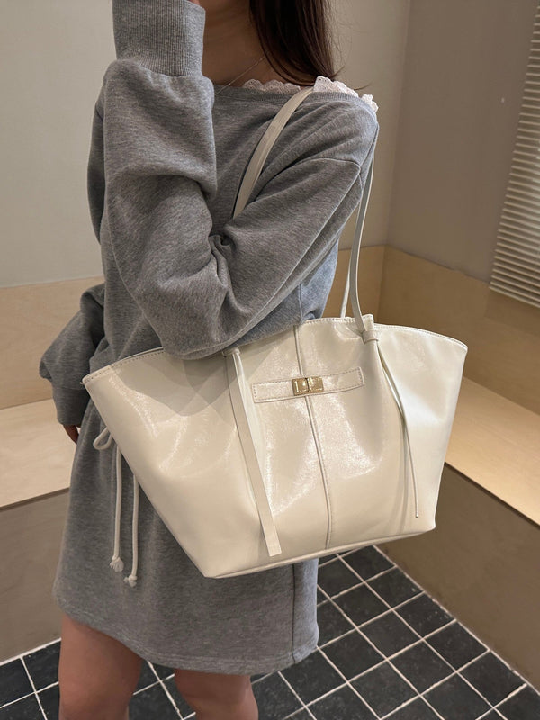 Joëlle Structured Vegan Leather Shopper Bag