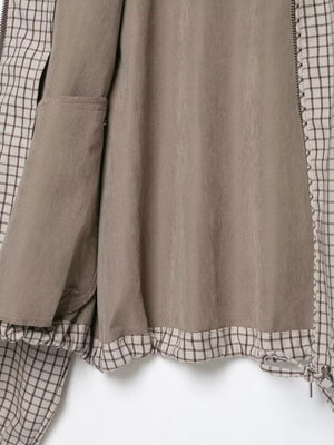 Daniela | Women's Plaid Hooded Cropped Jacket