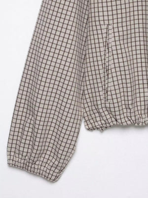 Daniela | Women's Plaid Hooded Cropped Jacket