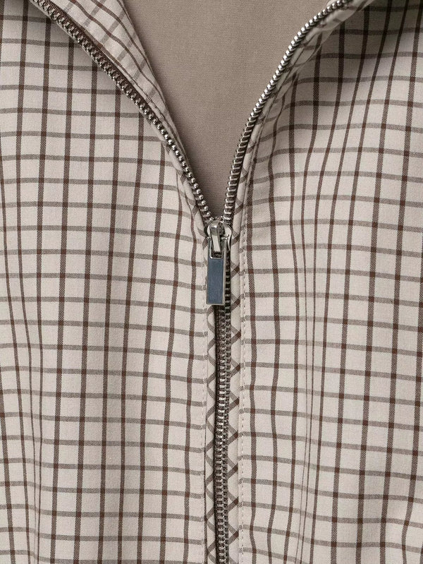 Daniela | Women's Plaid Hooded Cropped Jacket