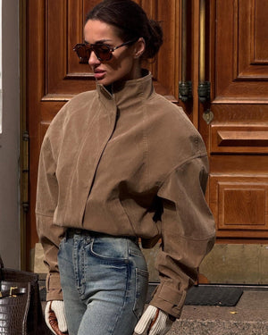 Linda | Women's Faux Suede Zip Jacket