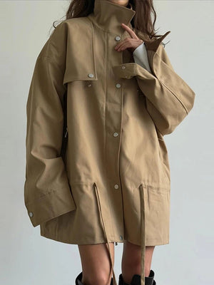 Rebecca | Women's Contrast Collar Windbreaker Jacket
