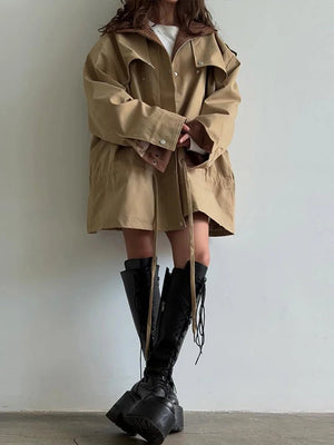 Rebecca | Women's Contrast Collar Windbreaker Jacket