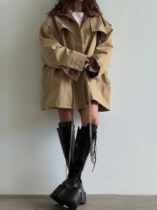 Rebecca | Women's Contrast Collar Windbreaker Jacket