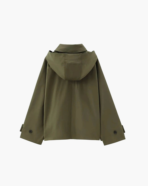 Julia | Women's Belted Hooded Double-Breasted Trench Coat