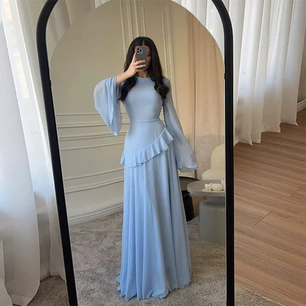 Delphine Tiered Bell Sleeve Maxi Dress