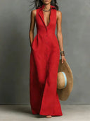 Odile Sleeveless Maxi Shirt Dress
